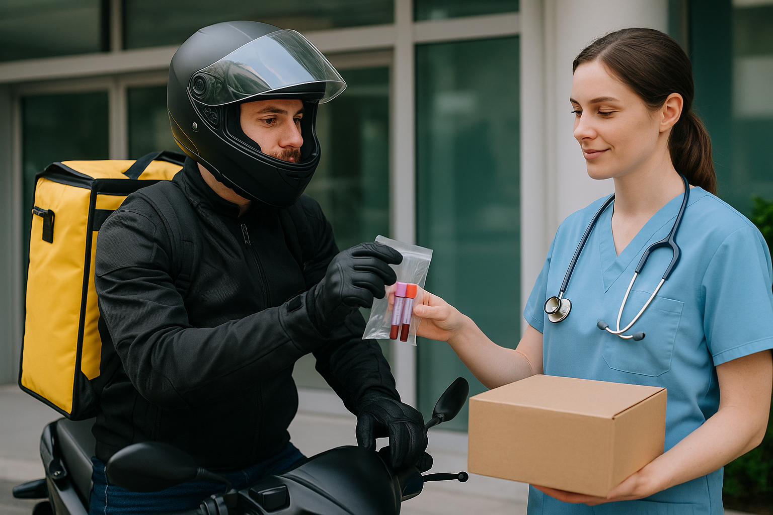Entrega de exames e materiais hospitalares por motoboy: O que você precisa saber